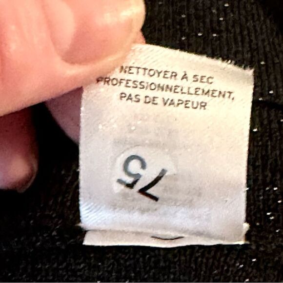 Lewit Metallic Black Pleated Knit Midi Skirt - Picture 9 of 9